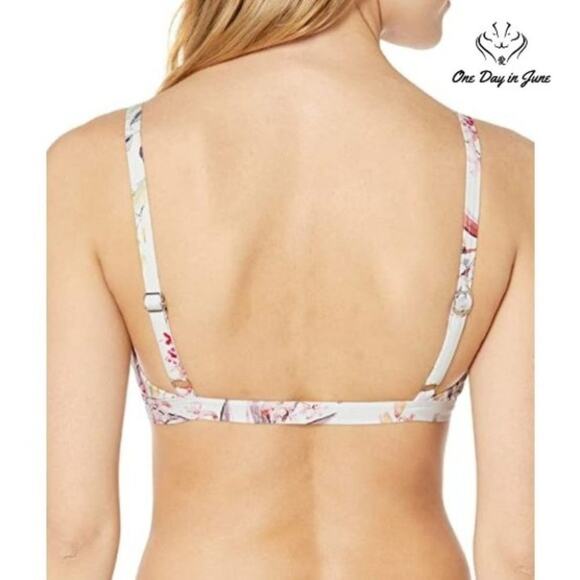 Vicious Young Babes Grounded Keyhole Bralette Bikini Top Swimsuit Size S - Picture 2 of 4